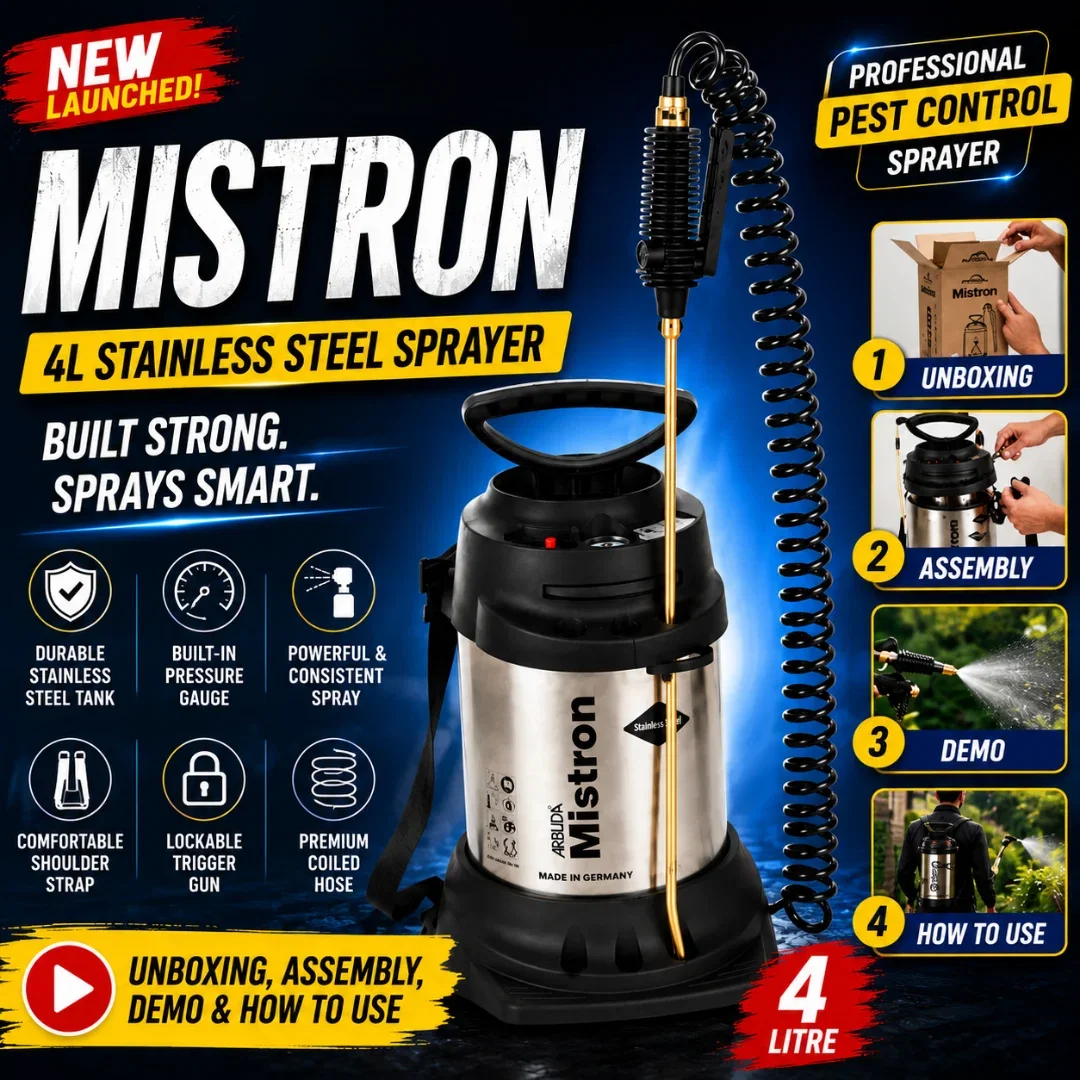 Arbuda Mistron - Stainless Steel Hand Compression Sprayer