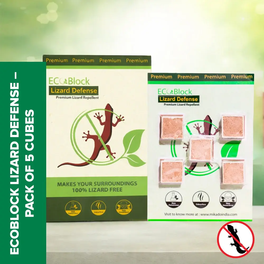 EcoBlock Lizard Defense (Pack of 5) – Natural Lizard Repellent Cubes