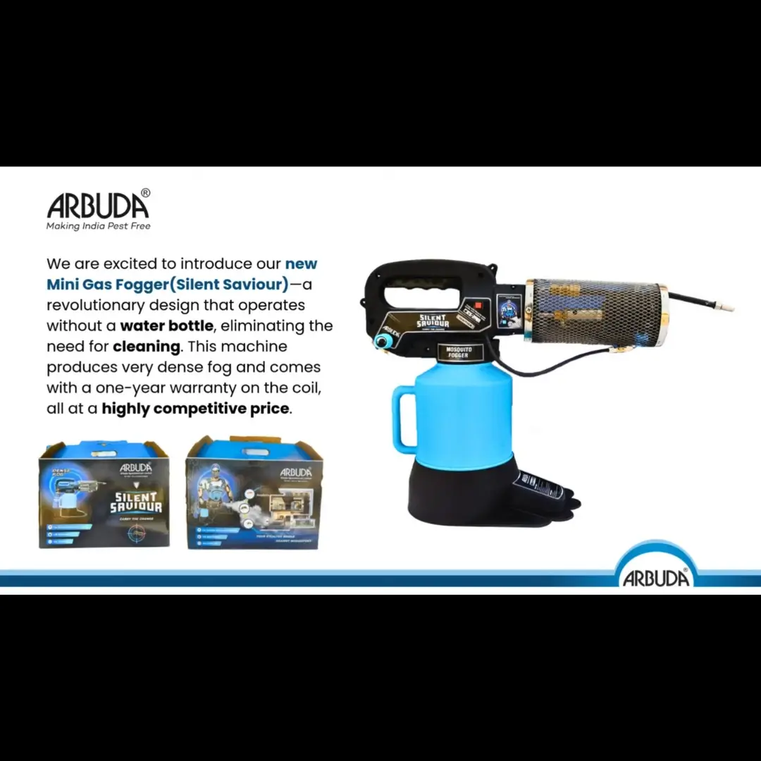 Silent Saviour - Zero Maintenance Mosquito Fogger Machine 1 Qty with Gas Can 1 Qty