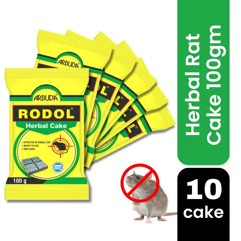Rodol Herbal Rat Killer Cake 100g (Pack of 10)
