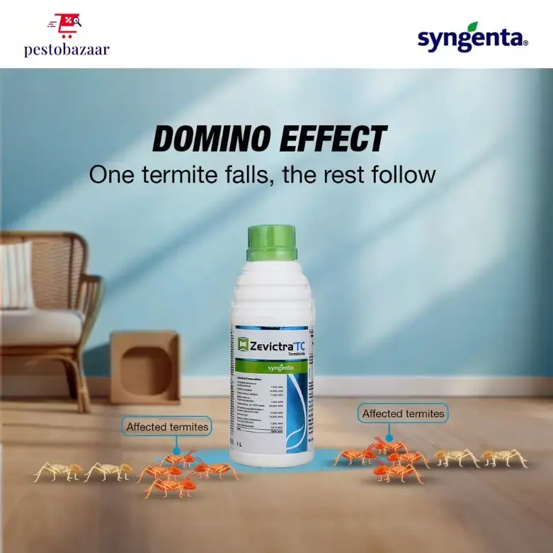 Syngenta Zevictra 1L | Imidacloprid 30.5% SC - Anti Termite Chemical For Construction | Termite Killer Chemical For Long Lasting Control | Pre & Post Construction Termite Killer| Deemak Killer | Pest Control