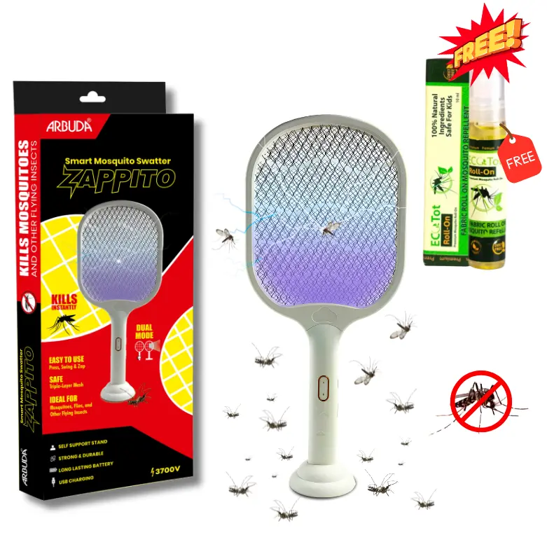 Zappito – Smart Rechargeable Mosquito & Fly Swatter image 1