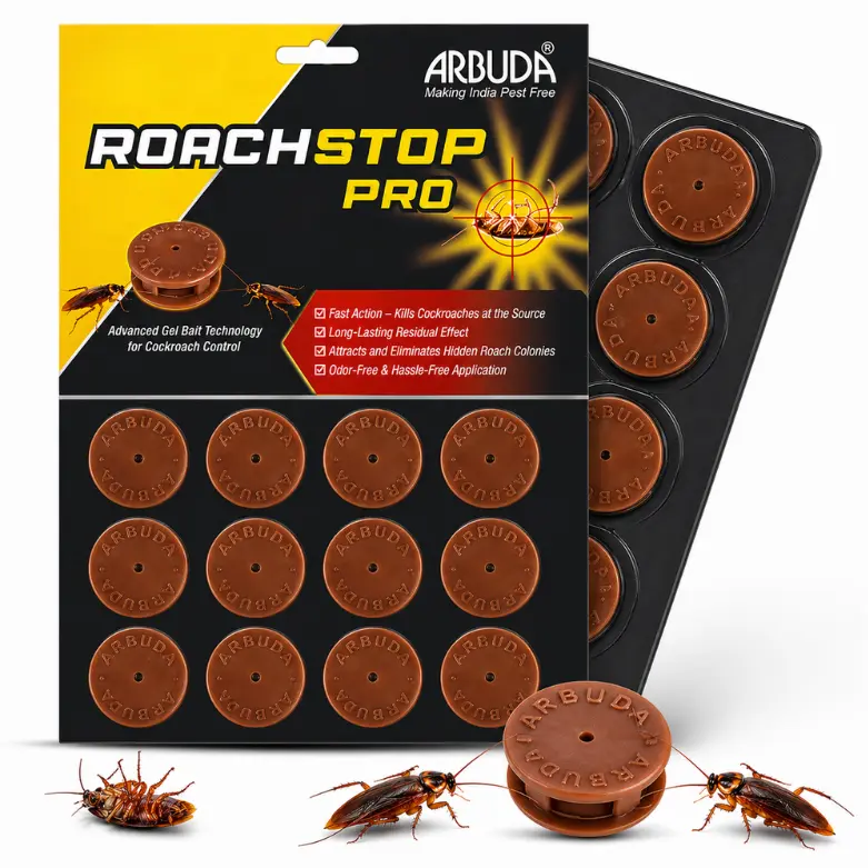 ROACH STOP Pro Prefilled Cockroach Gel Bait Station | Ready-to-Use Roach Killer Bait for Home, Kitchen & Commercial Use