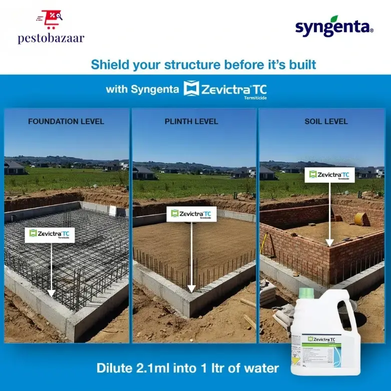 Syngenta Zevictra 1L | Imidacloprid 30.5% SC - Anti Termite Chemical For Construction | Termite Killer Chemical For Long Lasting Control | Pre & Post Construction Termite Killer| Deemak Killer | Pest Control