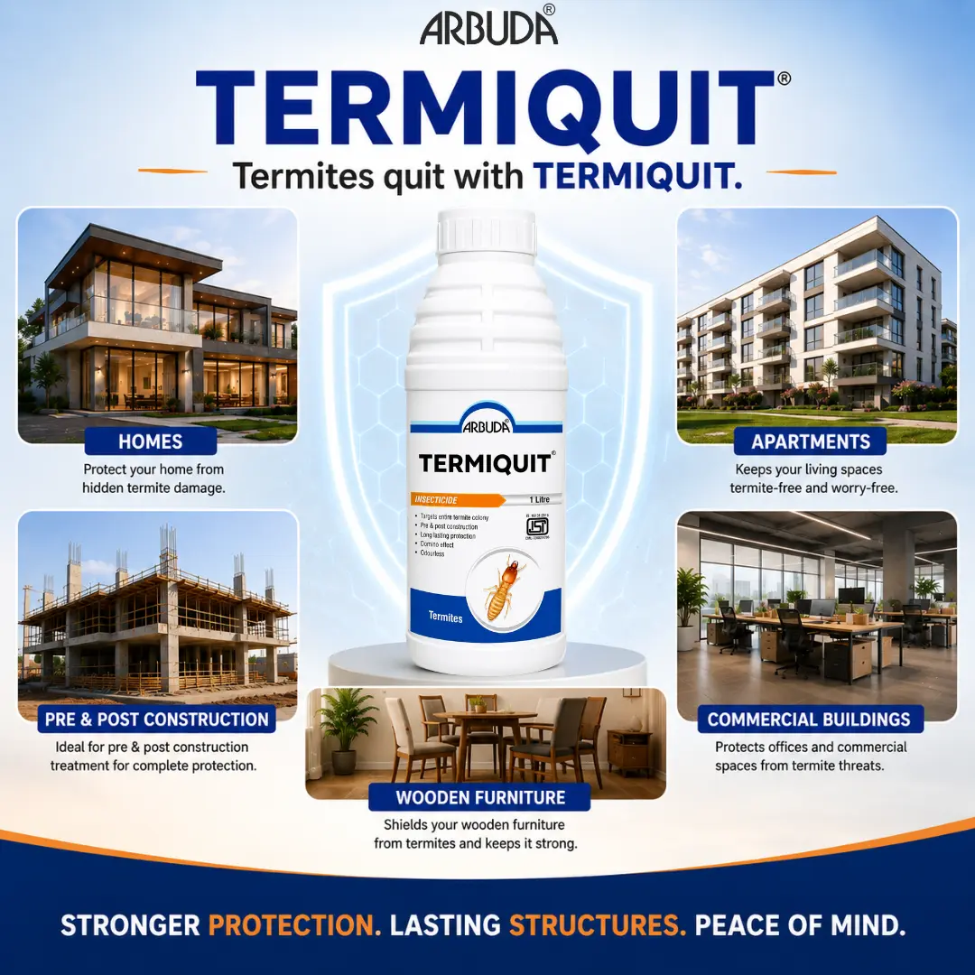 Termite (Deemak) Treatment Kit with PPE Kit for Pre & Post Construction | Aspee Marut 3.5L Stainless Steel Sprayer + Termiquit 1L + Arban RTU 500ml | Complete Termite Control Combo