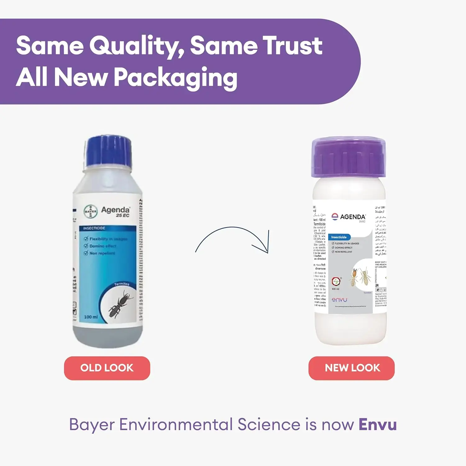 Agenda EC 100 ml Pack of 2 Termite Killer | Fipronil Termite Treatment for Wood & Furniture | Pre & Post Construction Deemak Control | Long Lasting Protection