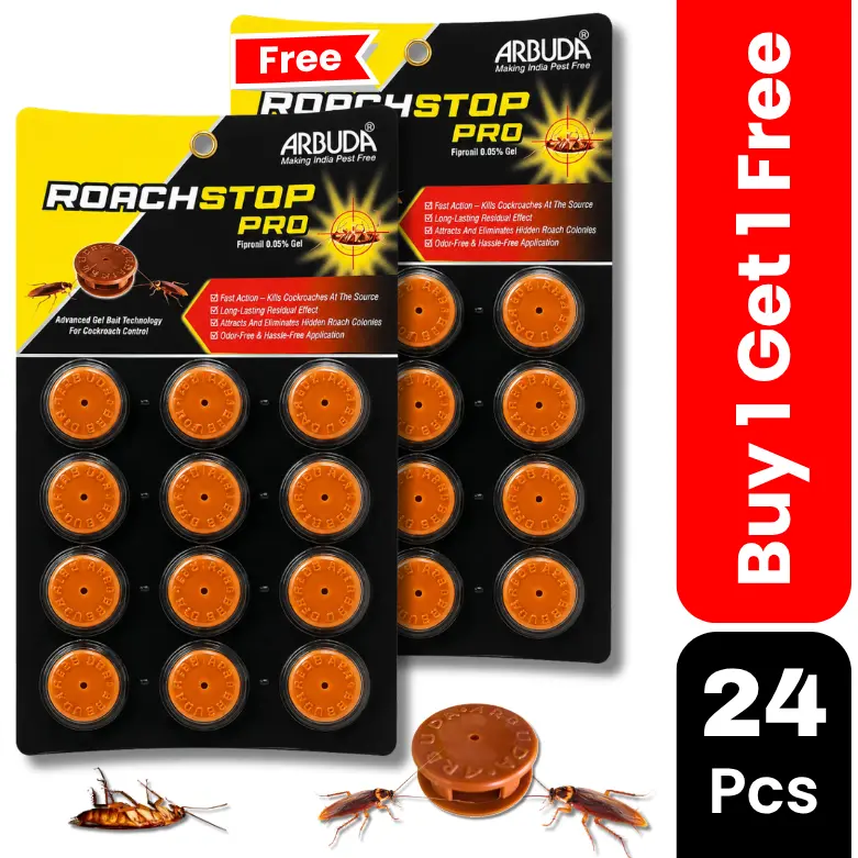 ROACHSTOP Pro Cockroach Gel Bait Station (12 Pcs) Buy 1 Get 1 Free | Ready-to-Use cockroach Killer for Home & Kitchen