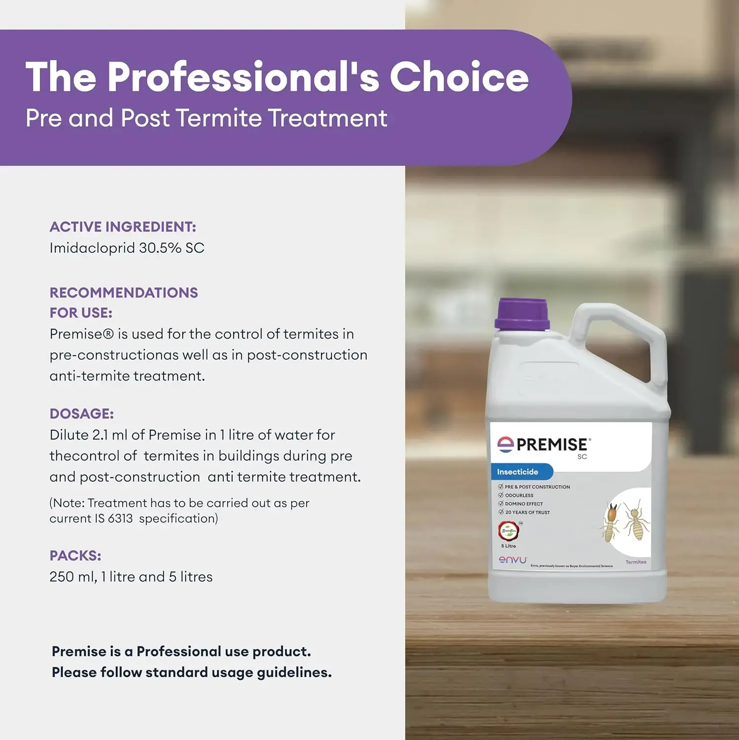 Premise SC 5 Ltr with Free 1 Ltr Sprayer Bottle 1 Qty image 4