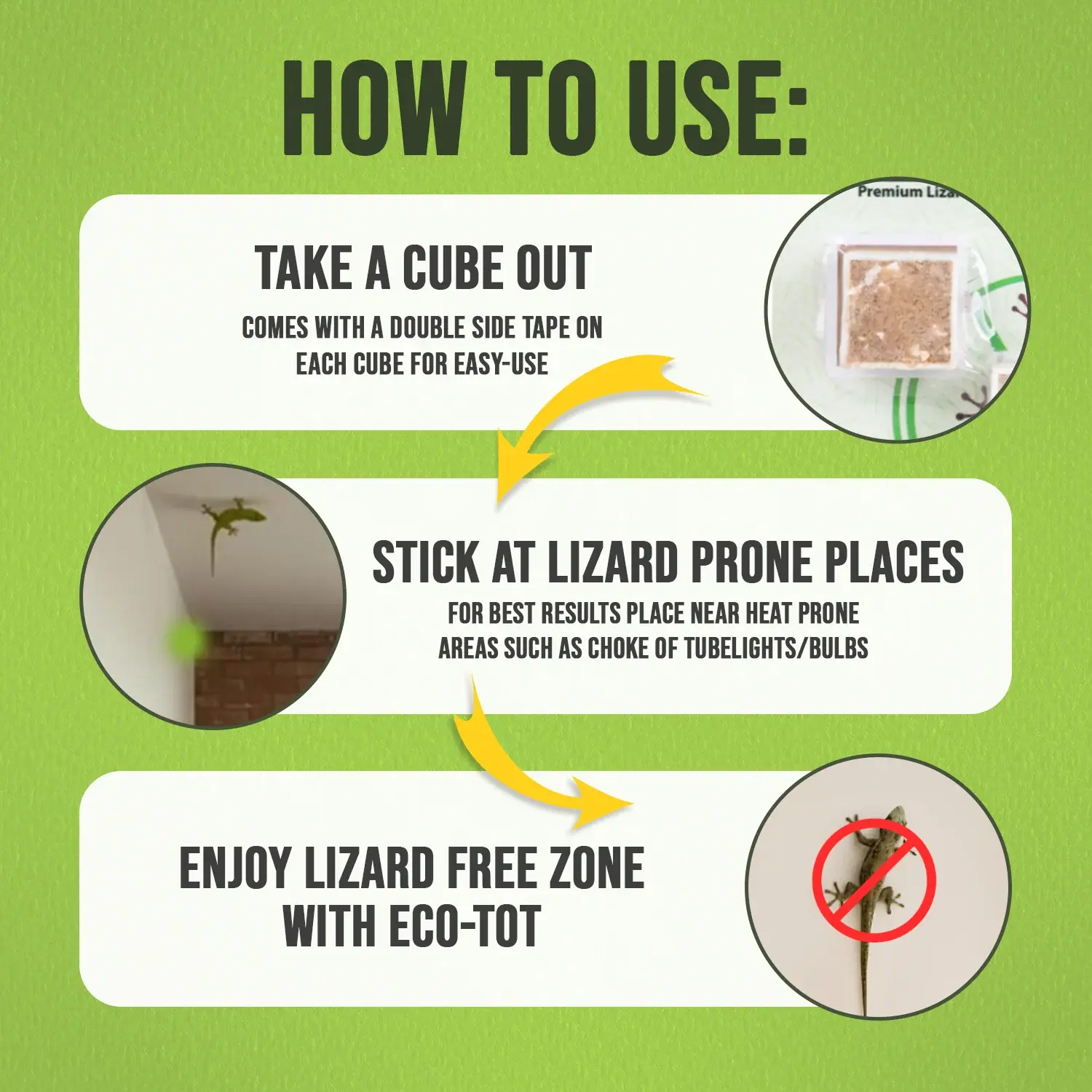 EcoBlock Lizard Defense (Pack of 5) – Natural Lizard Repellent Cubes