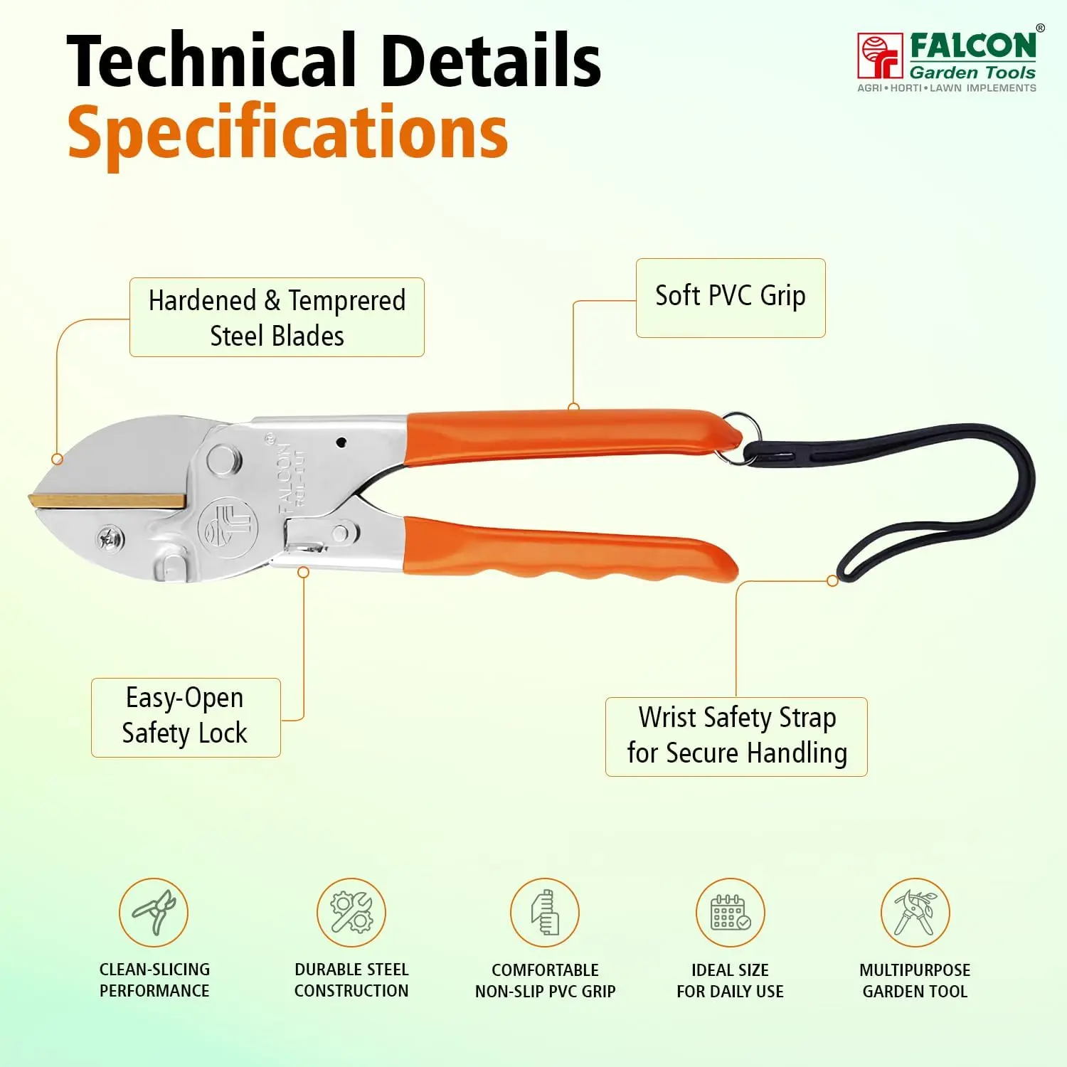 Falcon Super Pruning Secateur Heavy Duty Garden Cutter