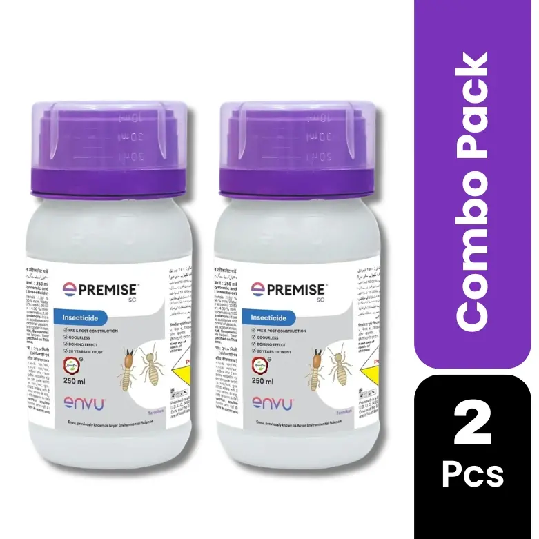 Premise SC 250 ml Pack of 2 Termite Killer | Imidacloprid 30.5% SC for Pre & Post Construction Termite Treatment | Long Lasting Deemak Control Chemical