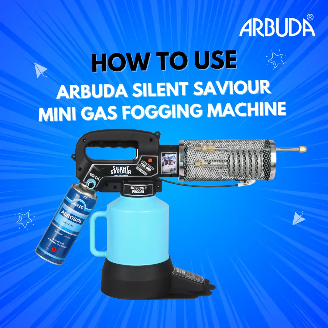 Silent Saviour Zero Maintenance Mini Fogging Machine for mosquito 1 Qty with Gas Cans 4 Qty & 1L Deltafog 1 Qty