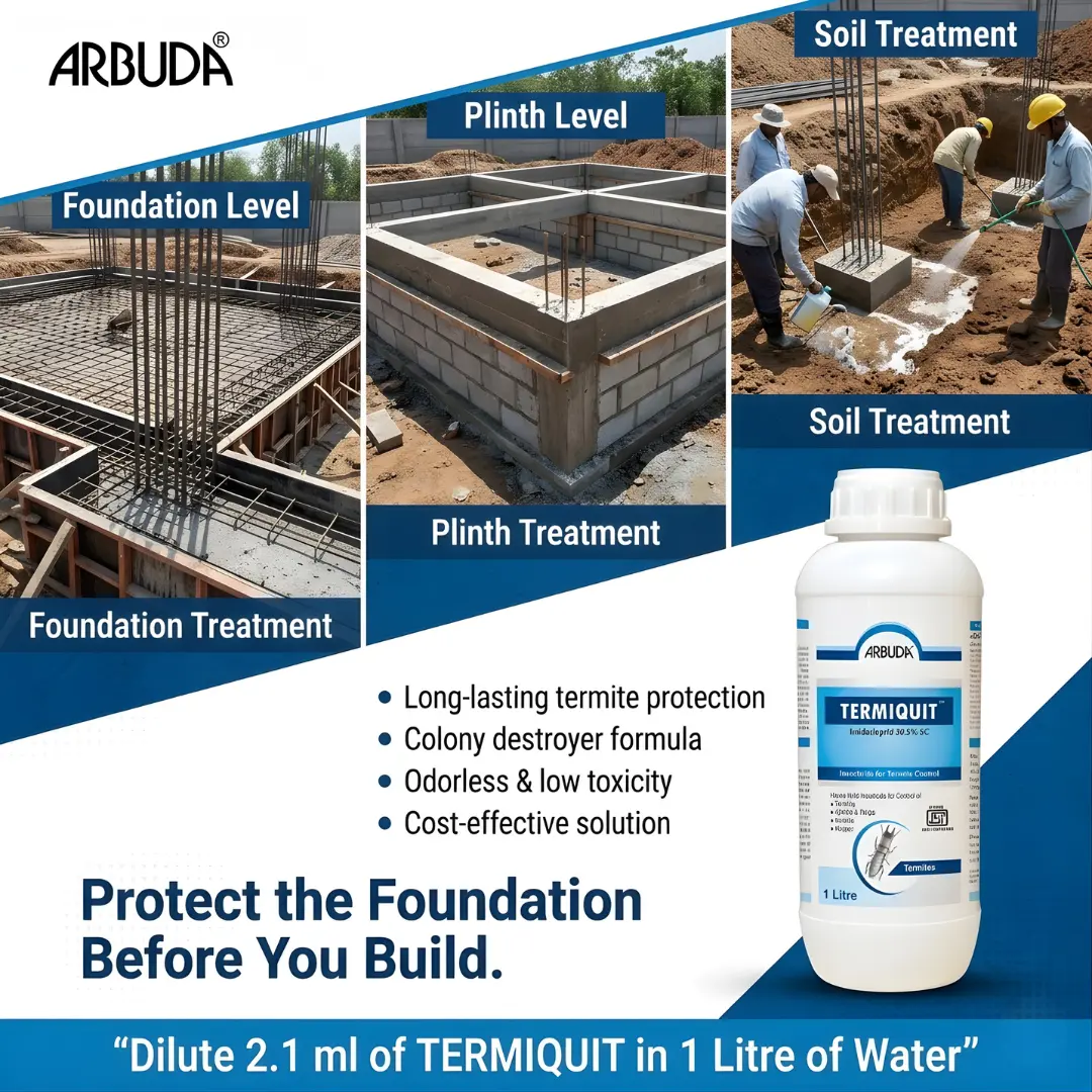 Termite ( Deemak ) Treatment Kit with PPE Kit for Pre & Post Construction | Aspee Marut Brass Pump 6 Ltr (MT/15) + Termiquit 1 Ltr 1 Qty  + Arban RTU 500 ml 1 Qty | Complete Deemak Control Solution