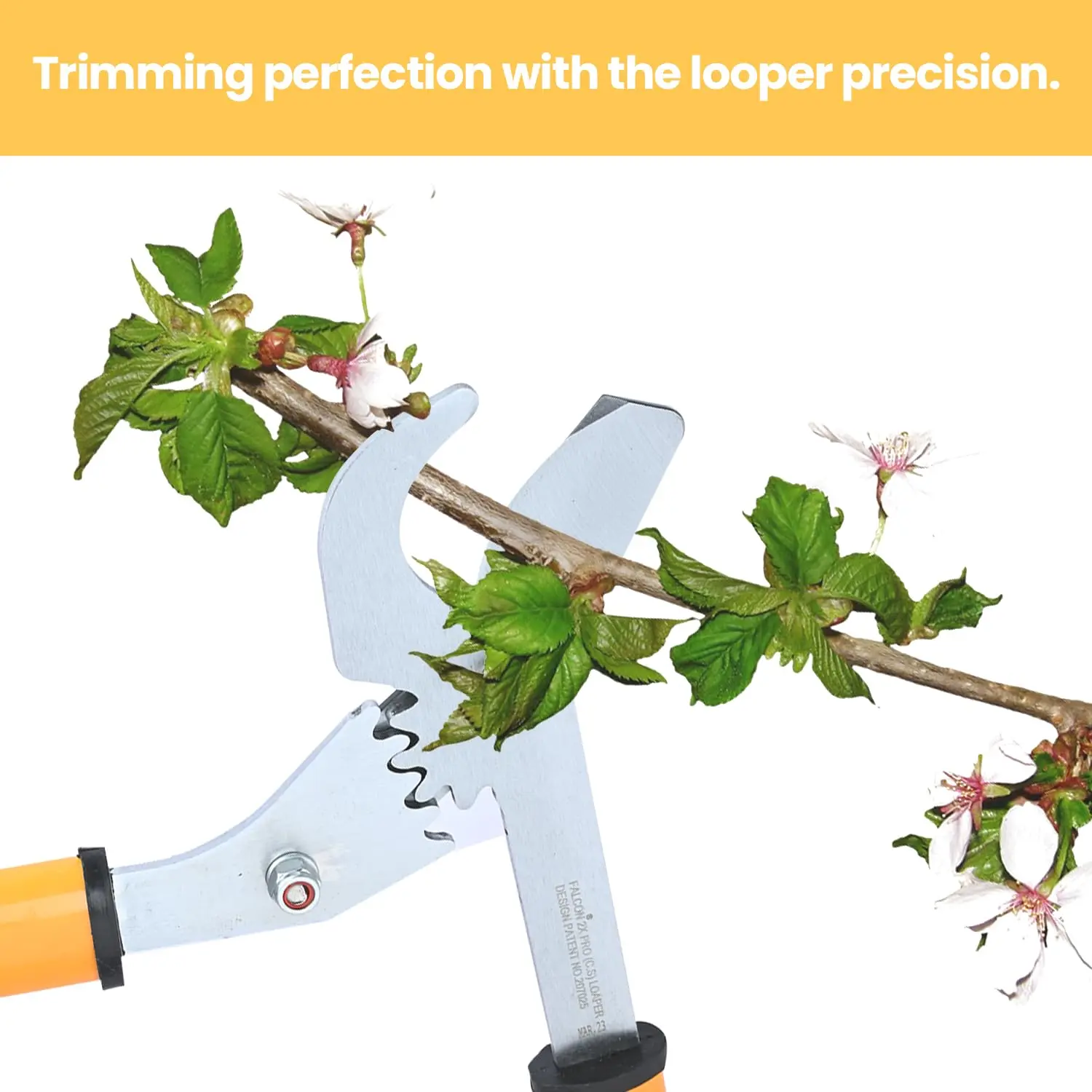 Falcon 2X Gear Pro (C) Lopper Shear – Heavy Duty Garden Branch Cutter with Carbon Steel Blade