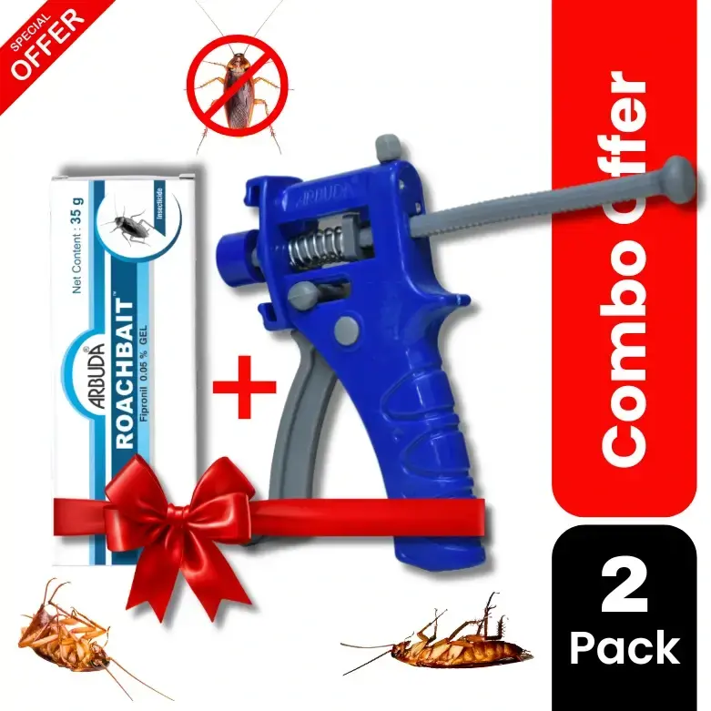 Roachbait Gel 35g 1 Qty with Plastic Gel Applicator Gun 1 Qty