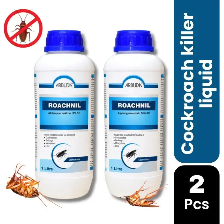 Roachnil - Odorless Insecticide for Cockroach, Fly & Mosquito - Pack of 2 Qty