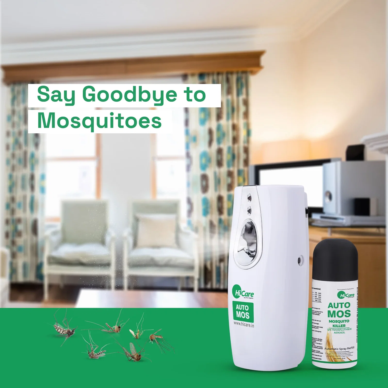 AutoMos Mosquito Repellent Refill – 90 Days Protection