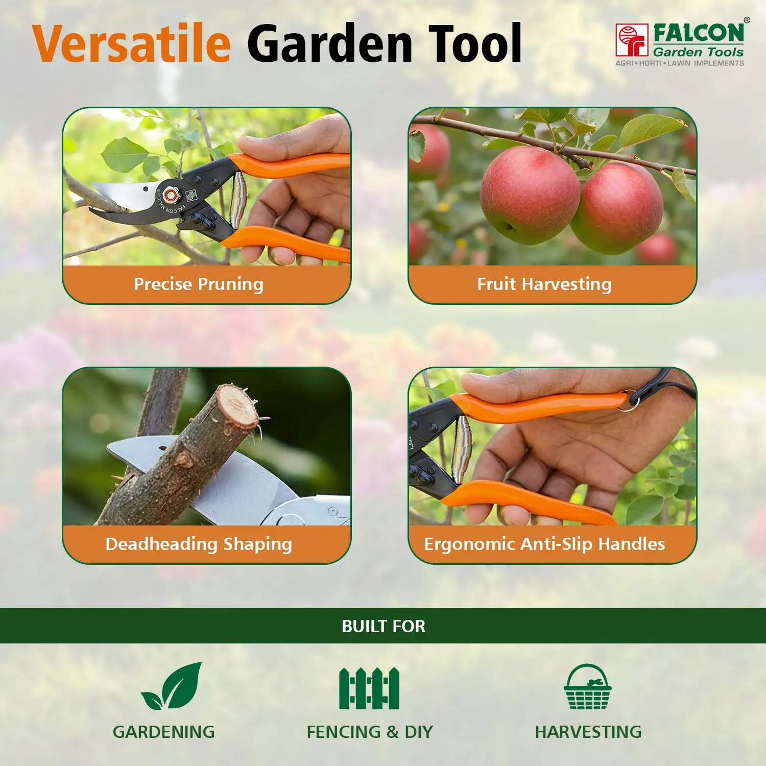 Falcon Pruning Secateur Major Heavy Duty Garden Cutter