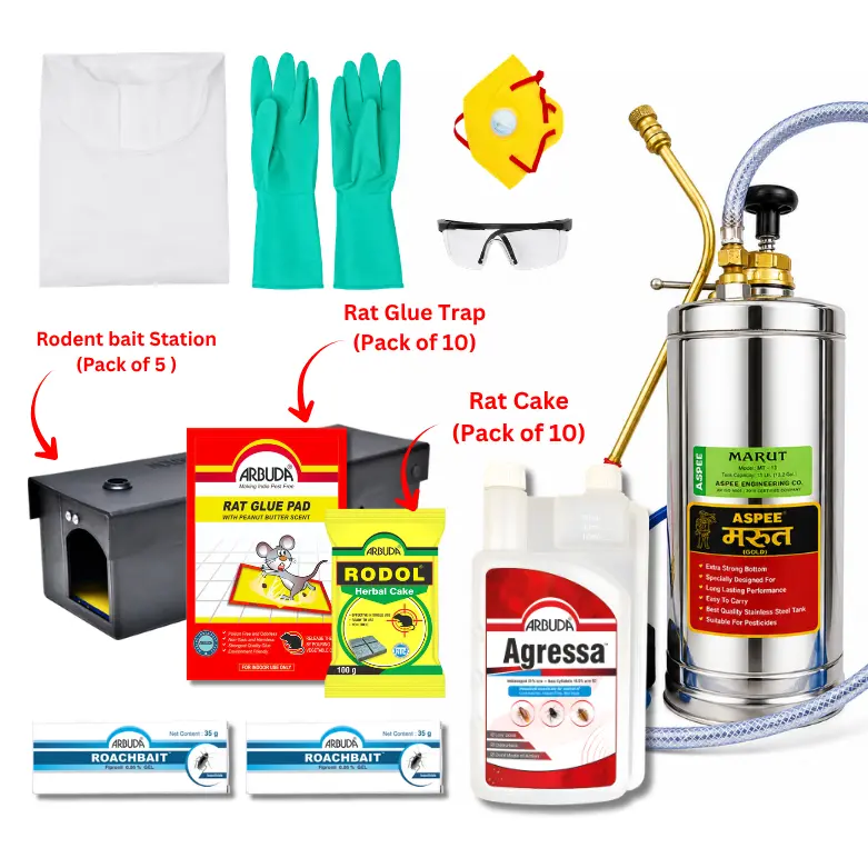 Restaurant Pest Control Compliance Kit | Commercial Cockroach, Fly & Rat Control Kit for Restaurants, Cloud Kitchens & Cafés | Complete Food Safety Pest Management Solution