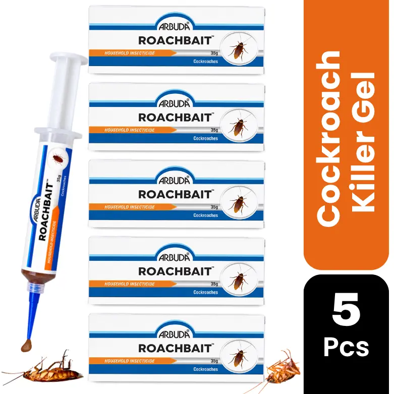 Roachbait Cockroach Killer Gel Fipronil 0.05% (Pack of 5 × 35g)