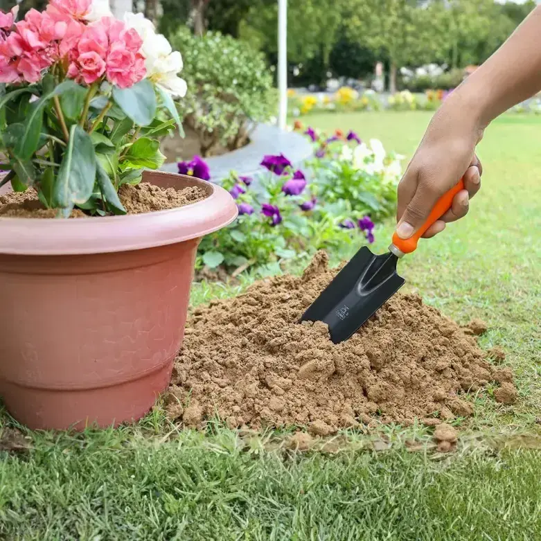 Falcon Steel FWT-203 Hand Digging Trowel | Heavy-Duty Garden Trowel for Digging, Planting & Transplanting