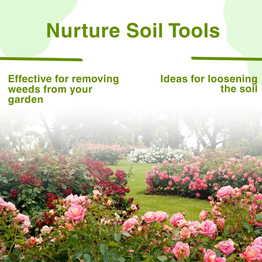 Falcon FW-900 Gardening Hand Weeder with Wooden Handle | Manual Weed Remover Tool for Garden & Lawn