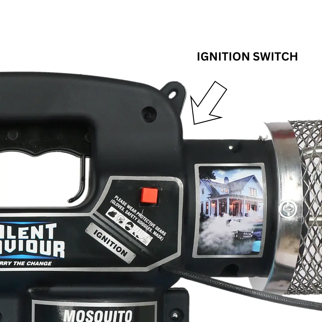 Silent Saviour Zero Maintenance Mini Fogging Machine for mosquito 1 Qty with Gas Cans 4 Qty & 1L Deltafog 1 Qty