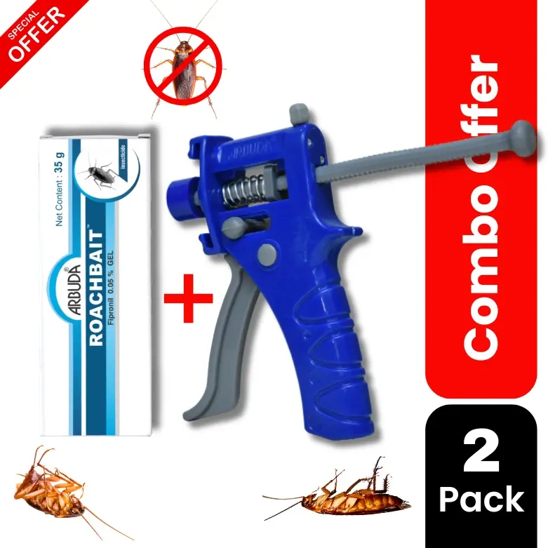 Roachbait Gel 35g 1 Qty with Plastic Gel Applicator Gun 1 Qty