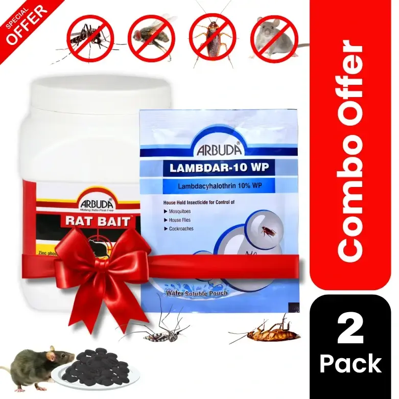 Rat Bait 1 kg 1 Qty + Lambdar-10 WP 1 Qty