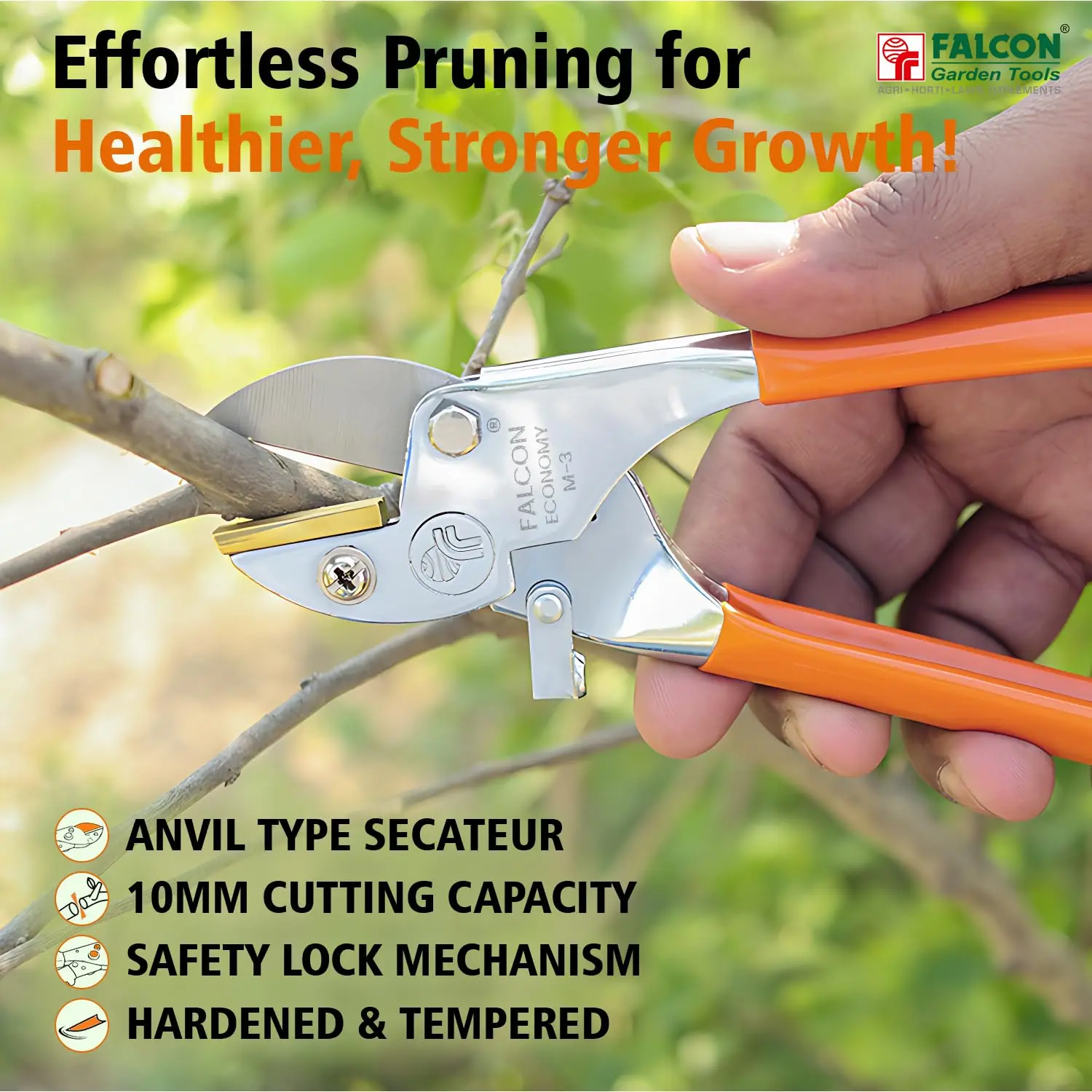 Falcon Pruning Secateurs Economy M-3 Garden Cutter