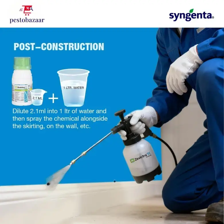 Syngenta Zevictra 1L | Imidacloprid 30.5% SC - Anti Termite Chemical For Construction | Termite Killer Chemical For Long Lasting Control | Pre & Post Construction Termite Killer| Deemak Killer | Pest Control