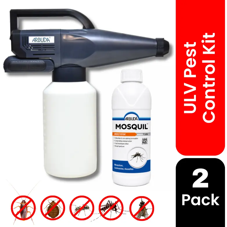 Bed Bugs Pest Control Kit for Buses, Vehicles & Aircraft | Mini ULV Fogging Machine with Mosquil 1 Litre | Professional Bed Bug Fogging Solution