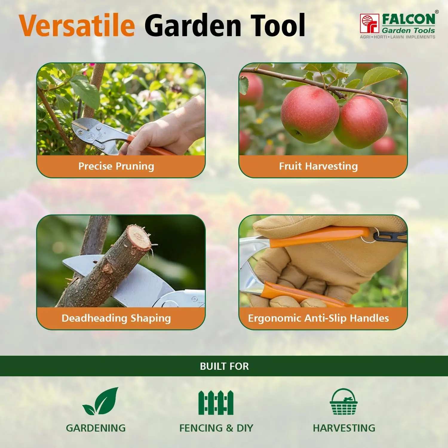 Falcon Super Pruning Secateur Heavy Duty Garden Cutter