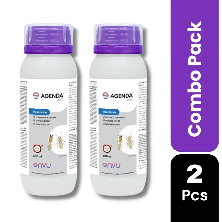 Agenda EC 500 ml Pack of 2 Termite Killer | Fipronil Termite Treatment for Wood & Furniture | Pre & Post Construction Deemak Control | Long Lasting Protection
