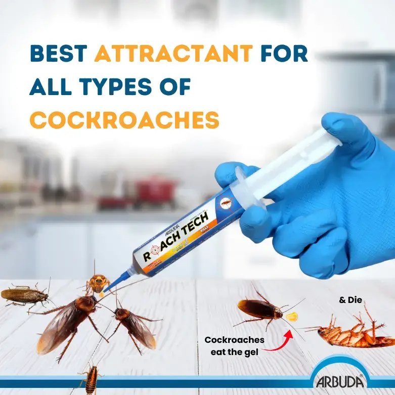 Roach Tech Cockroach Killer Gel Fipronil 0.05% (Pack of 5 × 35g) + Free Falcon FWT-204 Steel Garden Trowel | Long-Lasting Roach Control