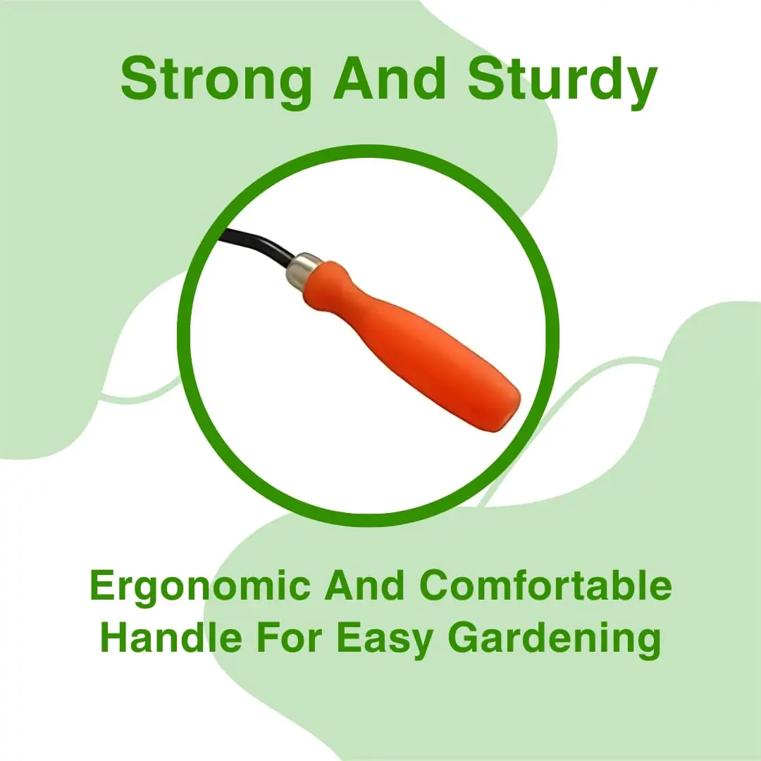 Falcon FW-900 Gardening Hand Weeder with Wooden Handle | Manual Weed Remover Tool for Garden & Lawn