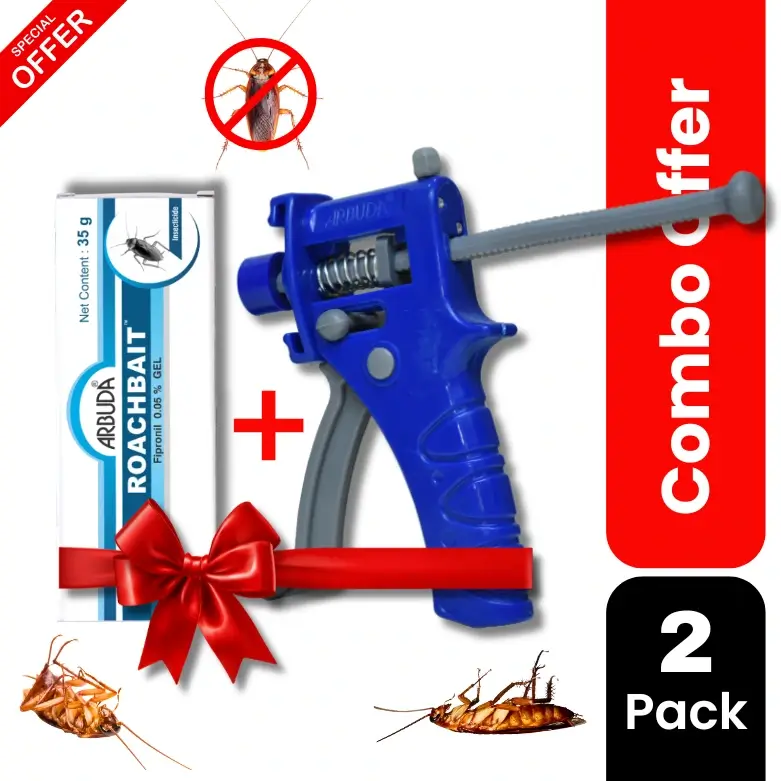 1 Roachbait Gel 35g with 1 Plastic Gel Applicator Gun