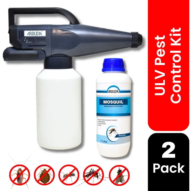 Bed Bugs Pest Control Kit for Buses, Vehicles & Aircraft | Mini ULV Fogging Machine with Mosquil 1 Litre | Professional Bed Bug Fogging Solution