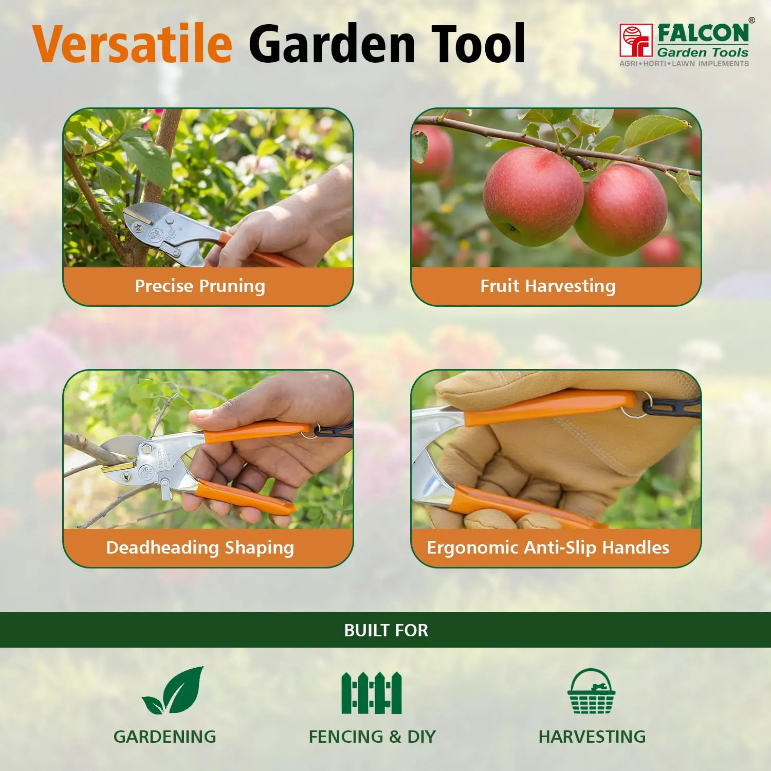 Falcon Pruning Secateurs Economy M-3 Garden Cutter