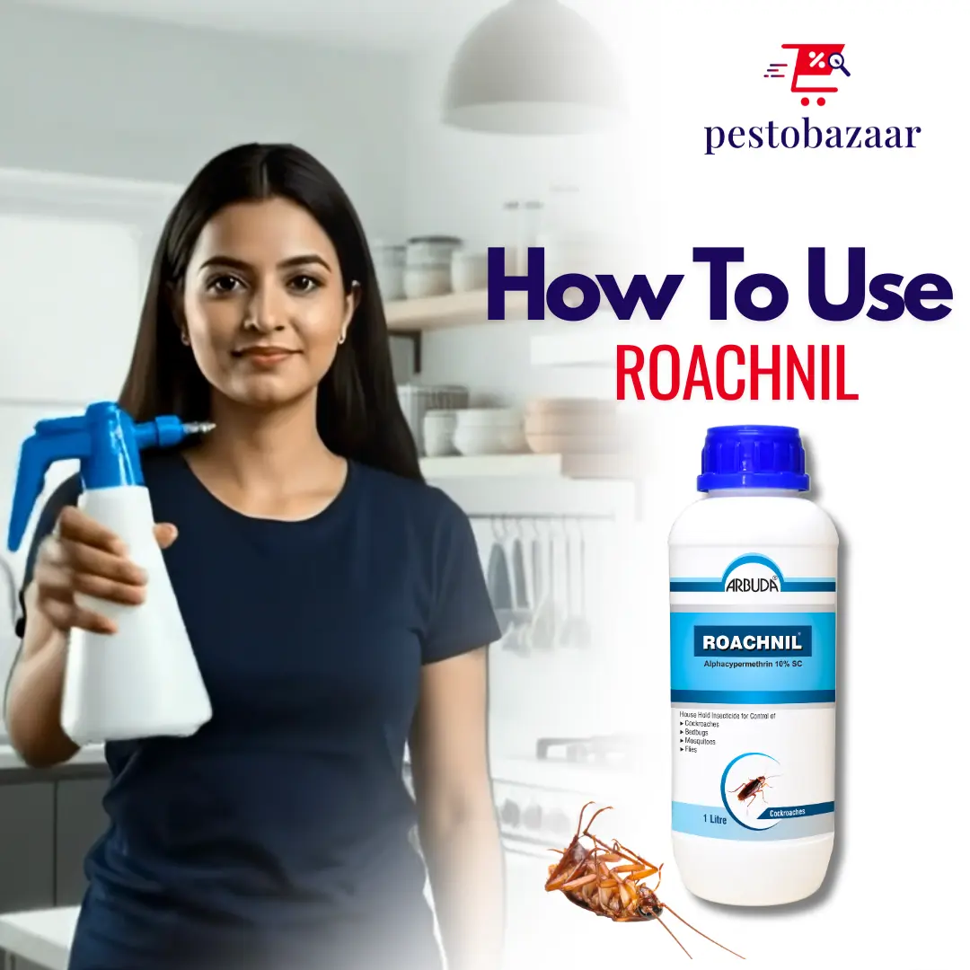 Roachnil Odorless Insecticide Pack of 10 | Alphacypermethrin 10% SC for Cockroach, Mosquito & Fly Control | Long Lasting Pest Control Solution