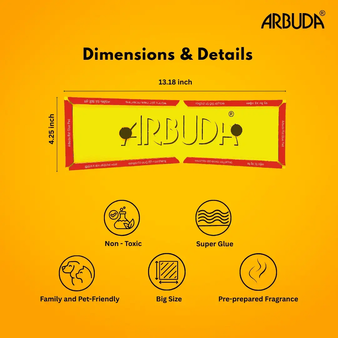 Rodent Bait Station (Metal) Pack of 5  Qty with Small Rat Glue Pads (Pack of 5 Qty)