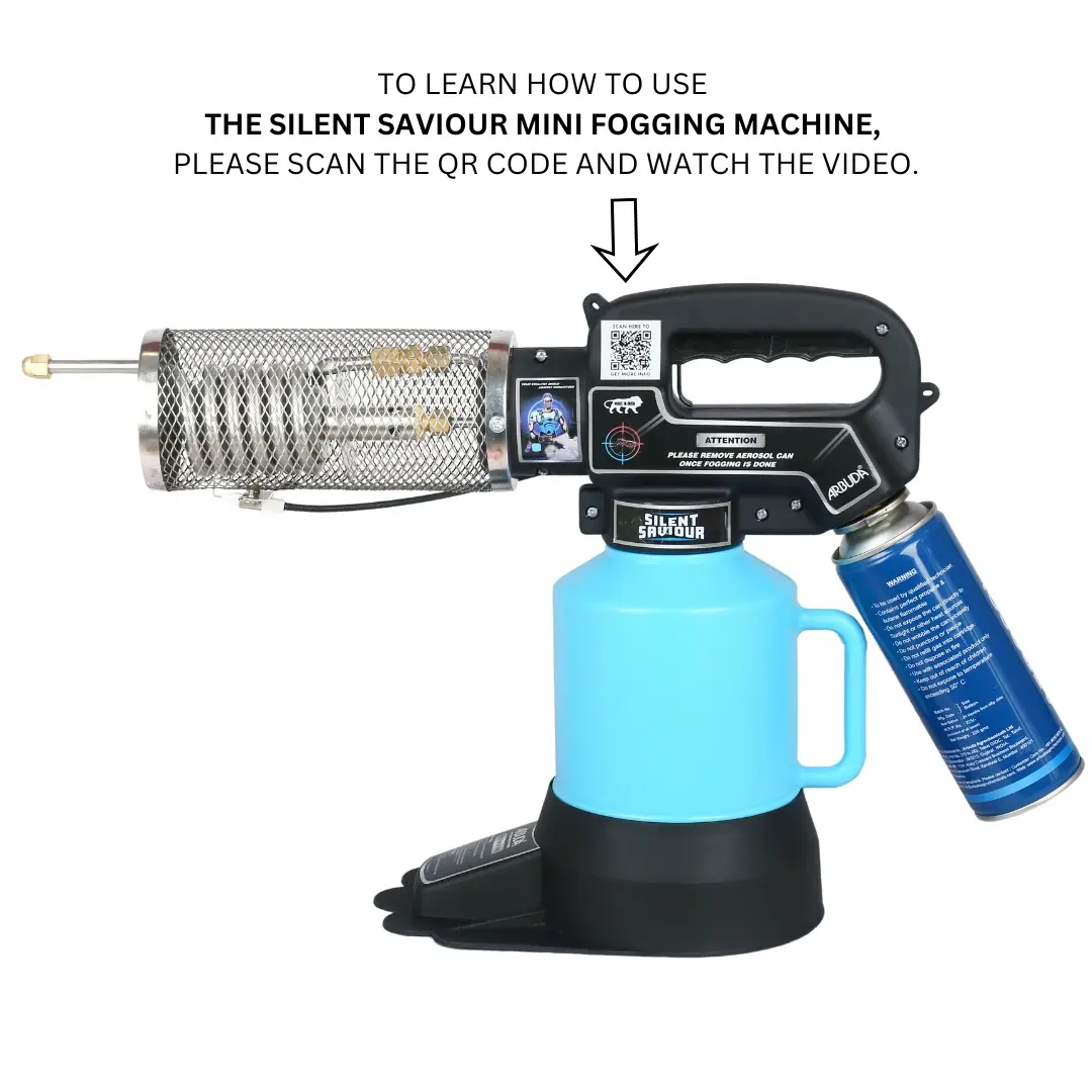 Silent Saviour - Zero Maintenance Mini Fogging Machine for mosquito with Gas Can 1 Qty + 1 L Deltafog  1 Qty