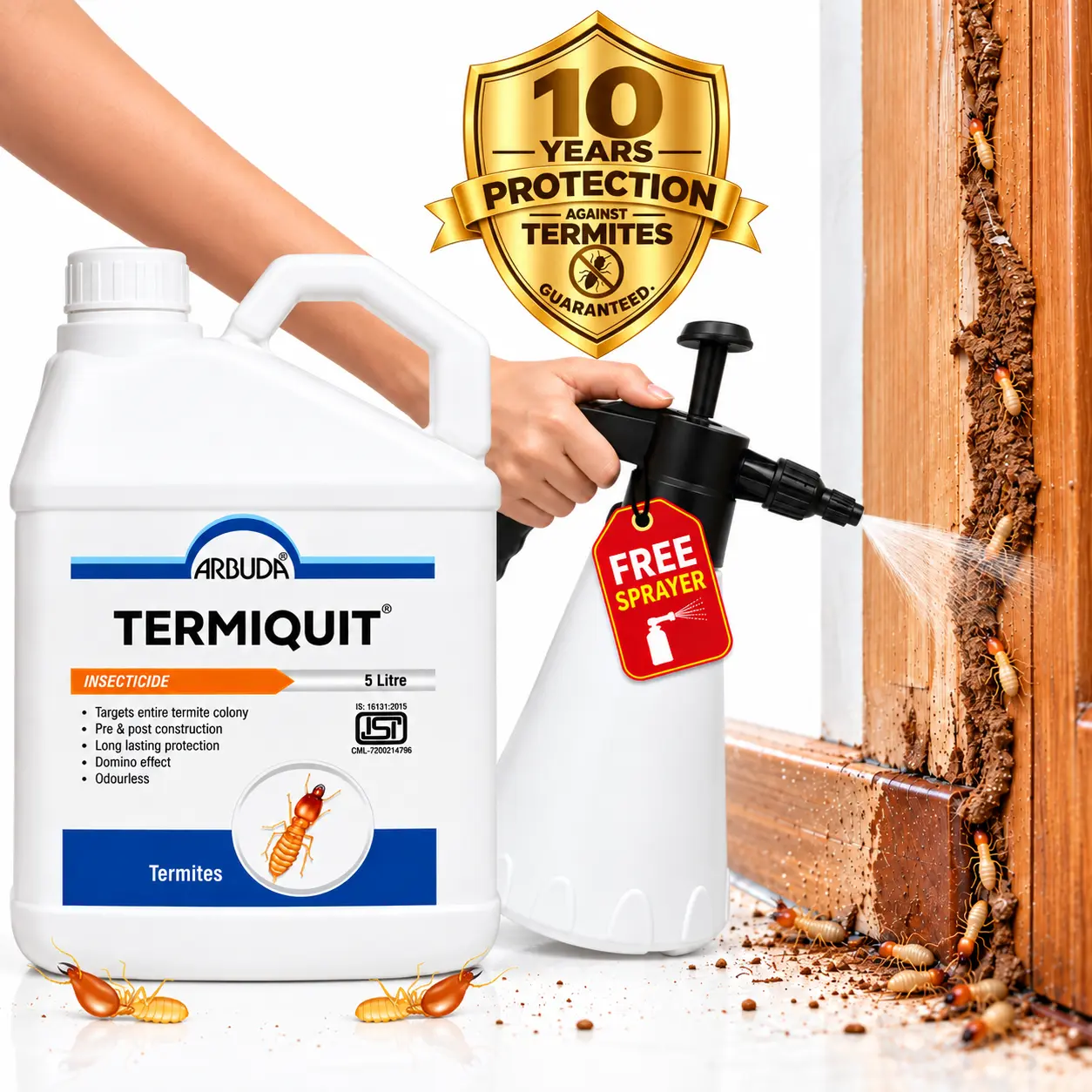 Termiquit 5 Ltr – Imidacloprid 30.5% SC with Free 1 Ltr Sprayer