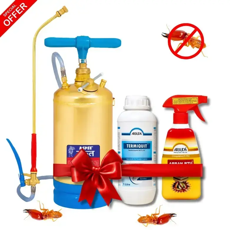 Aspee Marut Brass Pump 6 Ltr (MT/15) + Termiquit 1 Ltr 1 Qty  + Arban RTU 500 ml 1 Qty